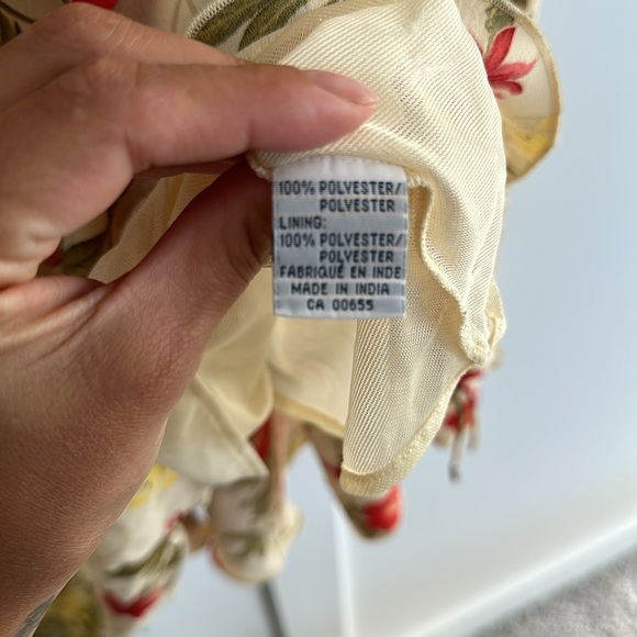 Pretty floral skirt Aline skirt with bias on the bottom and adjustable ruching - Picture 6 of 6